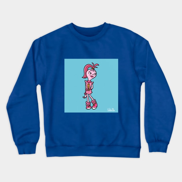 Booey Bubblehead Crewneck Sweatshirt by Pickledjo